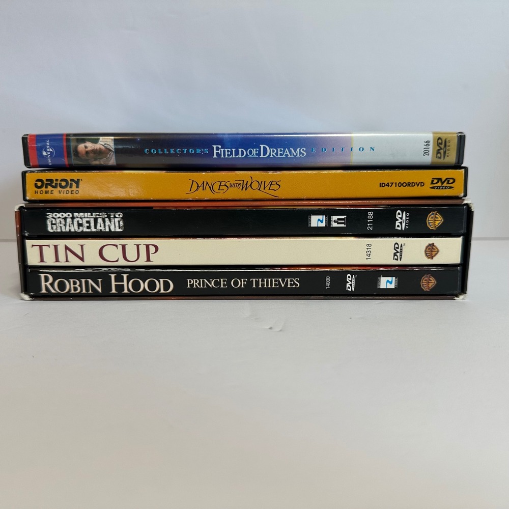 Kevin Costner DVD Bundle Set 5 Movies Multicolor Excellent Widescreen Collection